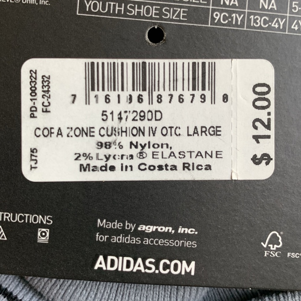 Adidas Soccer Socks 2 pair - Picture 8 of 9